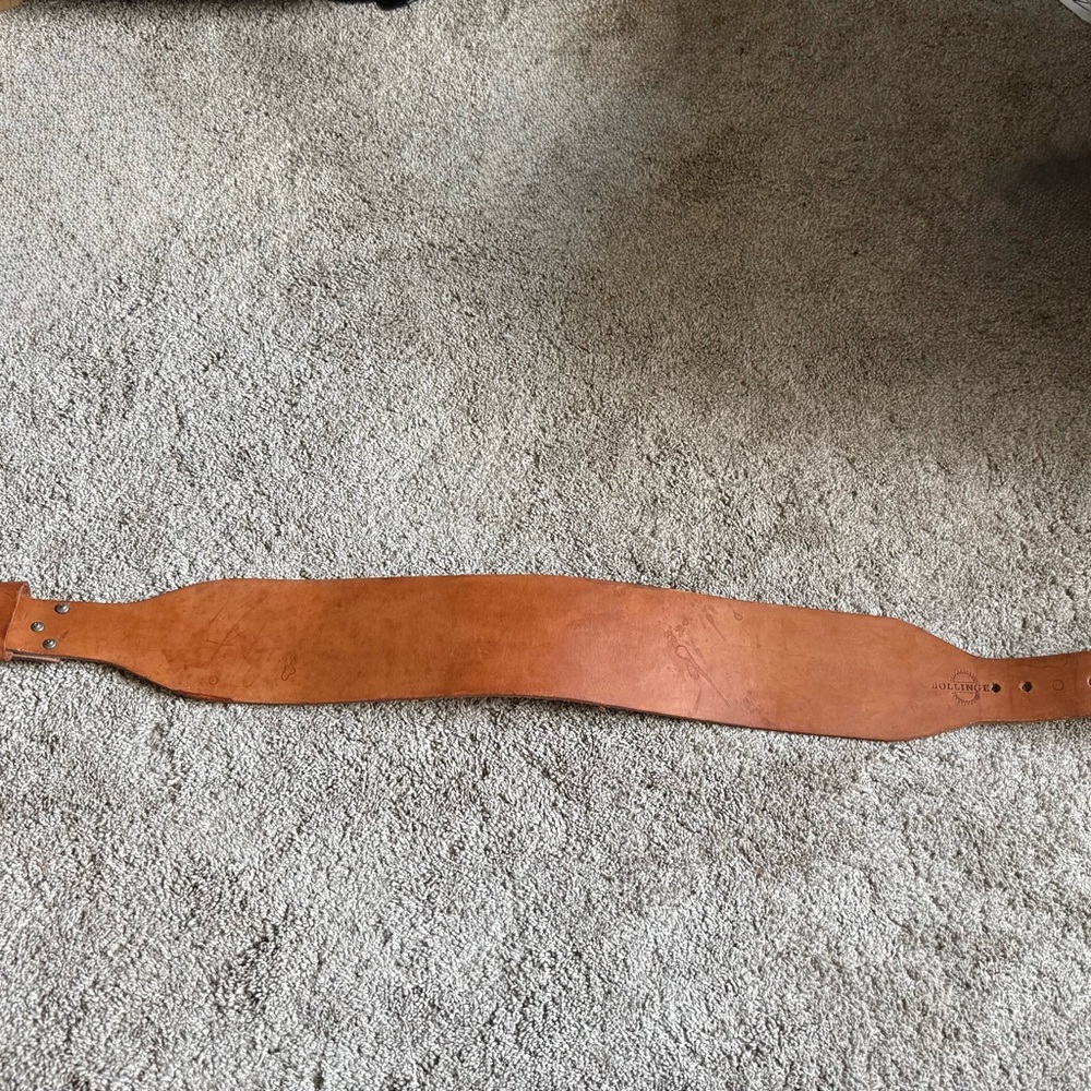 Vintage Bollinger Leather Weight Lifting Belt Small/Medium Overall 42”